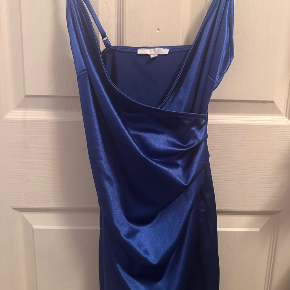 Chic Backless Blue Dress